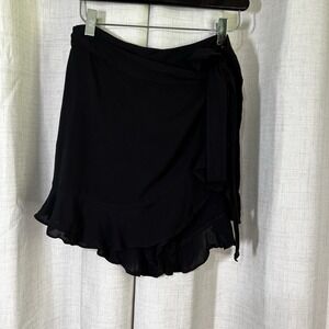 NEW! American Threads Stolen Hearts Women's Size Small Black Tie‎ Front  Shorts